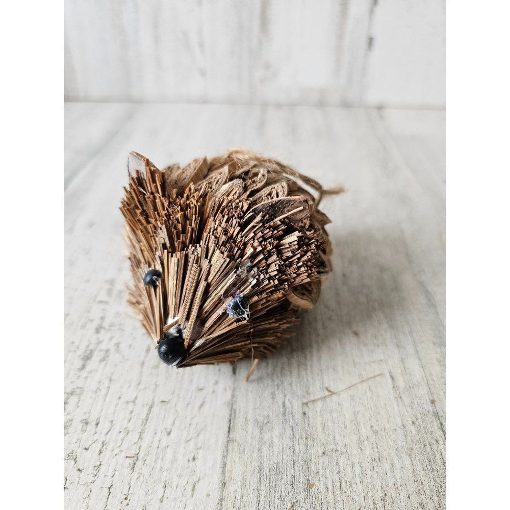 Porcupine realistic bottle brush ornament Xmas tree